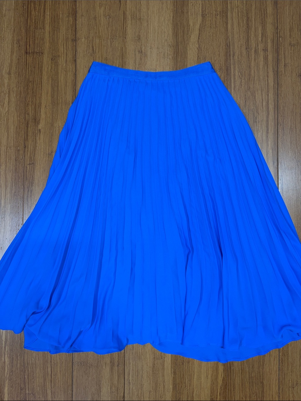 Banana Republic Bright Blue Pleated Women's Skirt Size 0P